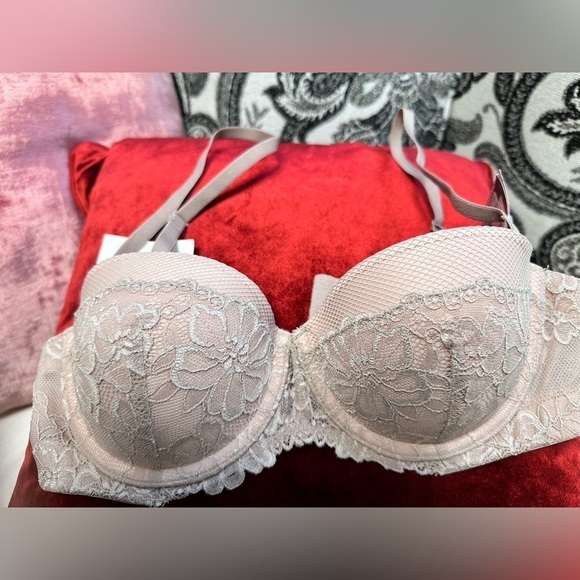 Maidenform Bra SE1102 Extreme Lift Push Up 5 Way convertible Wire 34B Blush 3478 - Picture 6 of 12